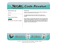 Tablet Screenshot of herculescard.com